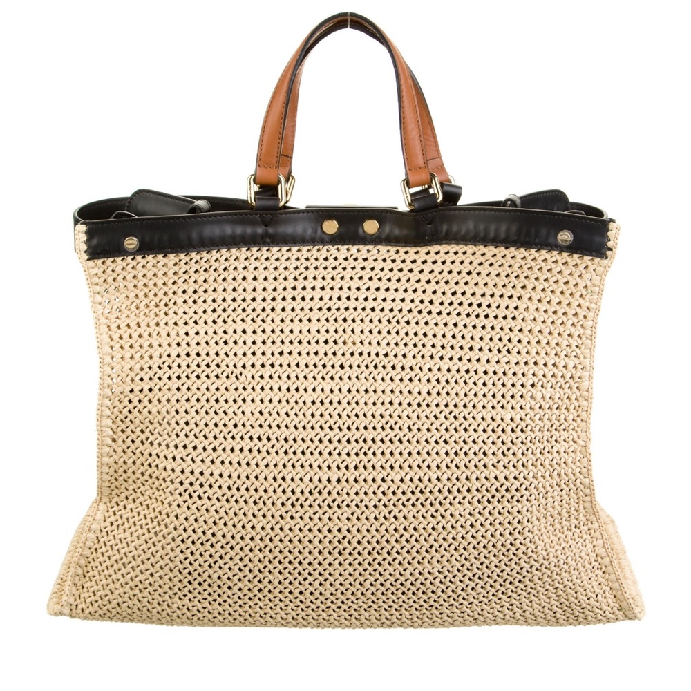 Fendi Raffia logo Peekaboo X-Tote - Picture 12 of 17